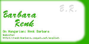 barbara renk business card